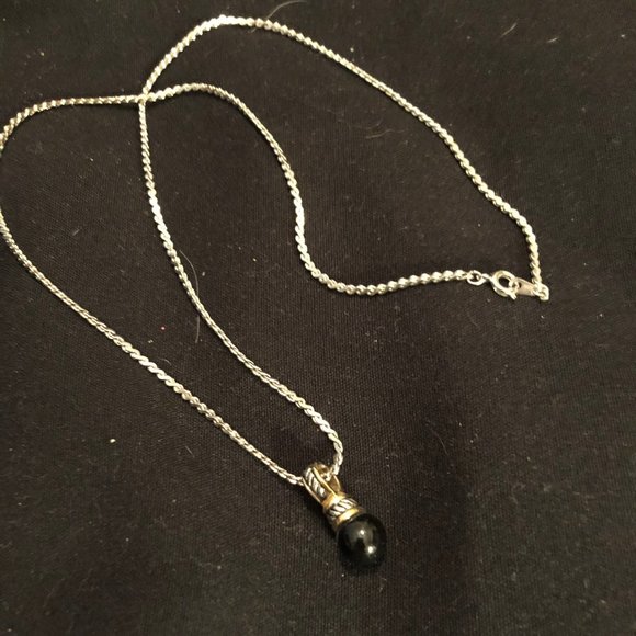 Brighton silver/gold onyx ball jewelry set - Picture 14 of 15